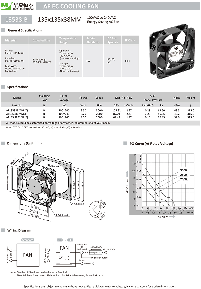 EC風(fēng)扇13538 EC風(fēng)扇13538